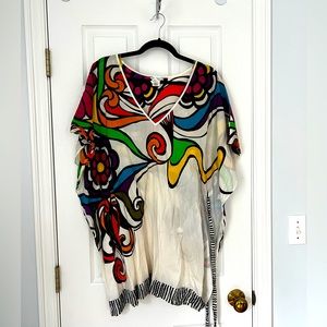 Trina Turk colorful beach coverup